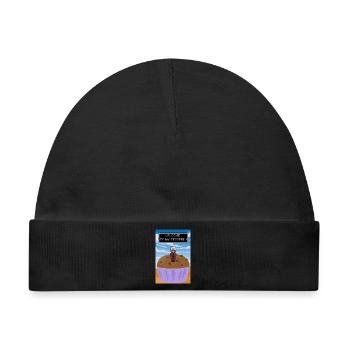 Willkommen zum Dessert - Baby Premium Organic Mütze - Schwarz - Vorne