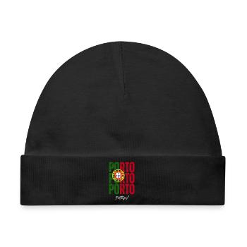 Porto Portugal, Souvenir von Porto - Baby Premium Organic Mütze - Schwarz - Vorne