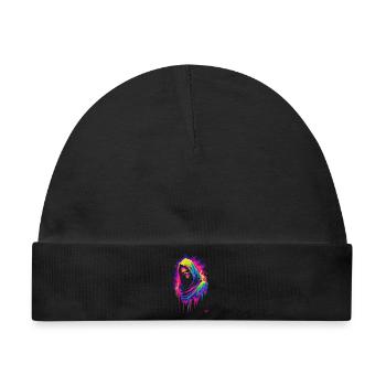 Neon Grim Reaper - Baby Premium Organic Mütze - Schwarz - Vorne