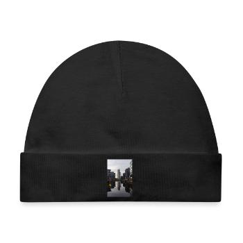 Urbane Reflexion - Baby Premium Organic Mütze - Schwarz - Vorne