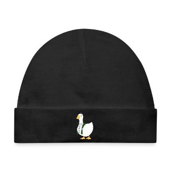 Wo die Winde aufeinandertreffen – Chinesische Gans – Samtschatten - Baby Premium Organic Mütze - Schwarz - Vorne