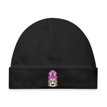 Inka Maya kalender aztec - Baby Premium Organic Mütze - Schwarz - Vorne