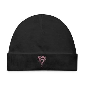 Kirschblüten Sakura Kirschblüte - Baby Premium Organic Mütze - Schwarz - Vorne