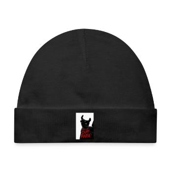 Mi lé out dad 974 - Baby Premium Organic Mütze - Schwarz - Vorne