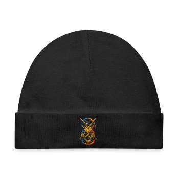 Escrima Arnis Kampfsport - Baby Premium Organic Mütze - Schwarz - Vorne