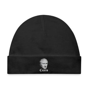 Cicero-Kopf - Baby Premium Organic Mütze - Schwarz - Vorne