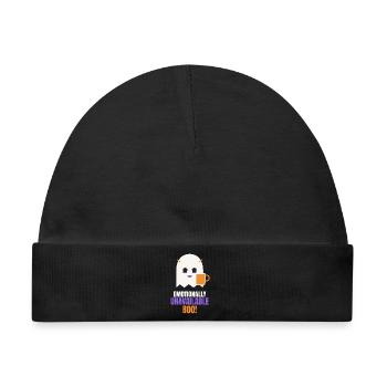 Emotionally Unavailable Boo Funny Ghost - Baby Premium Organic Mütze - Schwarz - Vorne