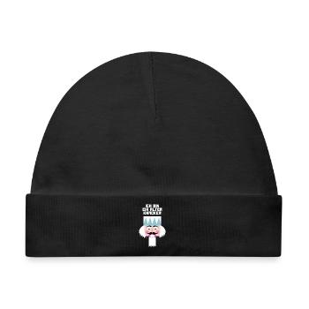 Nussknacker alter Knacker Opa Weihnachten Quote - Baby Premium Organic Mütze - Schwarz - Vorne