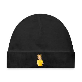 Die schöne Prinzessin als Puppen Theater Figur - Baby Premium Organic Mütze - Schwarz - Vorne