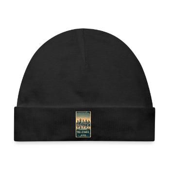 Belgrad Serbien Vintage Design - Baby Premium Organic Mütze - Schwarz - Vorne