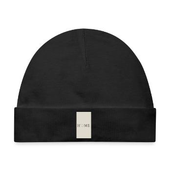 Heimatliebe Illustration auf Textil - Baby Premium Organic Mütze - Schwarz - Vorne