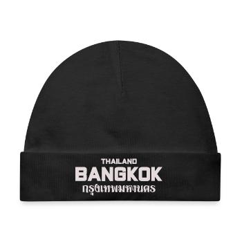 Bangkok Großbuchstaben Stadtbild - Baby Premium Organic Mütze - Schwarz - Vorne