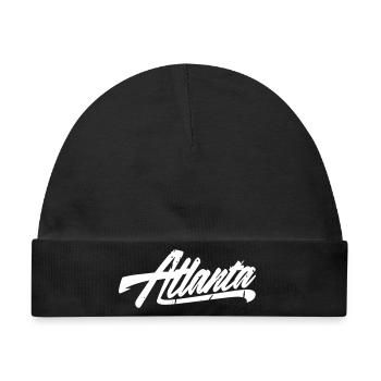 atlanta shirt - Baby Premium Organic Mütze - Schwarz - Vorne