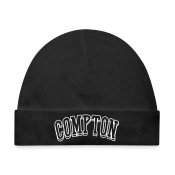 compton shirt - Baby Premium Organic Mütze - Schwarz - Vorne