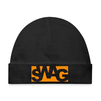 SWAG - Baby Premium Organic Mütze - Schwarz - Vorne
