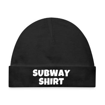 U-Bahn-T-Shirt, Belästigung, U-Bahn - Baby Premium Organic Mütze - Schwarz - Vorne