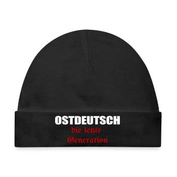 Ostdeutsch die letzte Generation - Baby Premium Organic Mütze - Schwarz - Vorne
