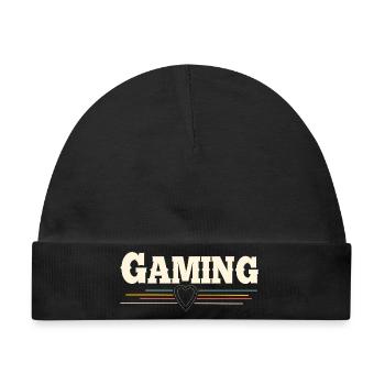Gaming - Baby Premium Organic Mütze - Schwarz - Vorne
