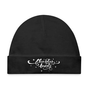 Christos Anesti Pascha Orthodoxes Ostern - Baby Premium Organic Mütze - Schwarz - Vorne