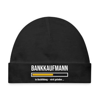 Bankkaufmann Ausbildung Bank Geschenk wird geladen - Baby Premium Organic Mütze - Schwarz - Vorne