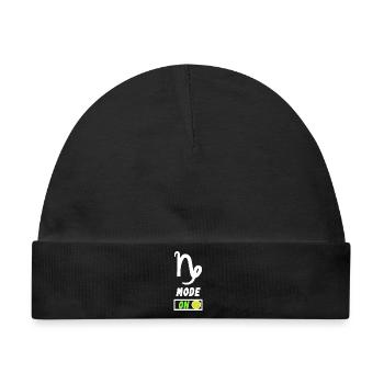 Tierkreis Statement Horoskop Steinbock Astrologie - Baby Premium Organic Mütze - Schwarz - Vorne