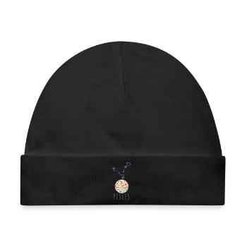 Das Sternbild der Fische - Baby Premium Organic Mütze - Schwarz - Vorne