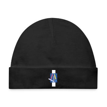 Abstrakte Farbblöcke Kunst Druckdesign - Baby Premium Organic Mütze - Schwarz - Vorne