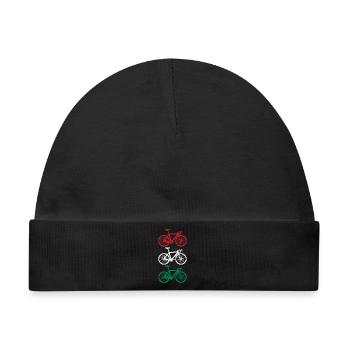 Fahrrad Radsport Ungarn  - Baby Premium Organic Mütze - Schwarz - Vorne
