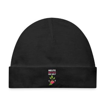 Rettich-Superheld gegen Chaos - Baby Premium Organic Mütze - Schwarz - Vorne