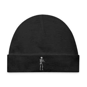 Skeleton spielt Oboe - Baby Premium Organic Mütze - Schwarz - Vorne