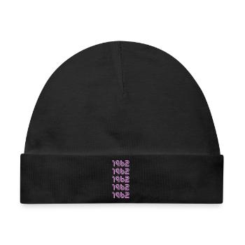 Style 1962 - Baby Premium Organic Mütze - Schwarz - Vorne