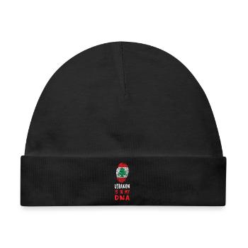 Libanon ist in meiner DNA / Geschenkidee - Baby Premium Organic Mütze - Schwarz - Vorne