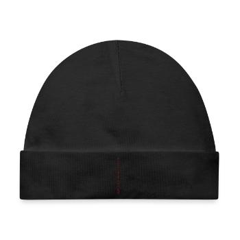 Schriftzug Antifascista vertikal (gestretched) - Baby Premium Organic Mütze - Schwarz - Vorne