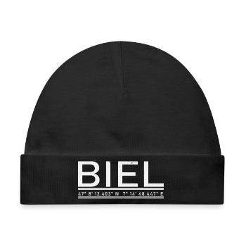 Biel Koordinaten - Baby Premium Organic Mütze - Schwarz - Vorne