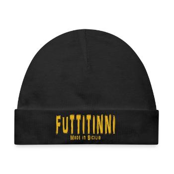 futtitinni T-Shirt Sizilien Sizilianisch Sizilianisch - Baby Premium Organic Mütze - Schwarz - Vorne