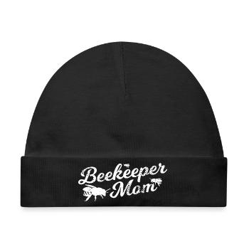 Imker Mama - Baby Premium Organic Mütze - Schwarz - Vorne