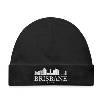 Brisbane Skyline, Brisbane, Australien - Baby Premium Organic Mütze - Schwarz - Vorne