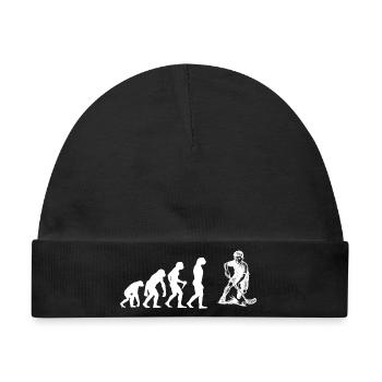 Einfach Floorball zeitloses Design - Baby Premium Organic Mütze - Schwarz - Vorne