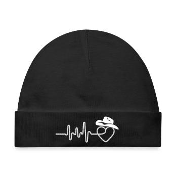 Line Dance ist mein Cardio – Country Western Tanz - Baby Premium Organic Mütze - Schwarz - Vorne