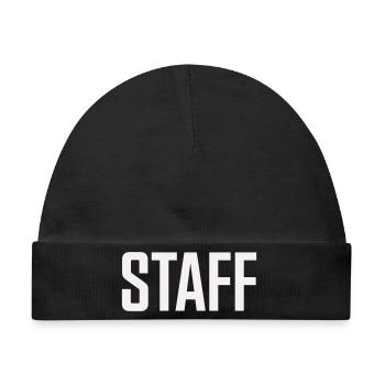 Staff - Baby Premium Organic Mütze - Schwarz - Vorne