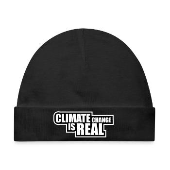 Climate Change Is Real Klimawandel Wissenschaft - Baby Premium Organic Mütze - Schwarz - Vorne