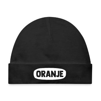 Oranje - Nederland - Niederlande - Netherlands - Baby Premium Organic Mütze - Schwarz - Vorne