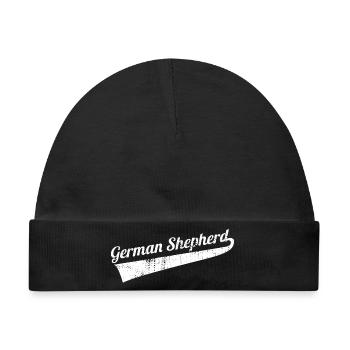 German Shepherd - Baby Premium Organic Mütze - Schwarz - Vorne