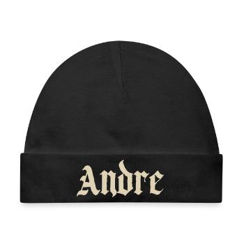Andre Gothic Romantik - Baby Premium Organic Mütze - Schwarz - Vorne
