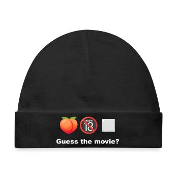 Peach Mysteries: Rate mal, was der Film ist - Baby Premium Organic Mütze - Schwarz - Vorne