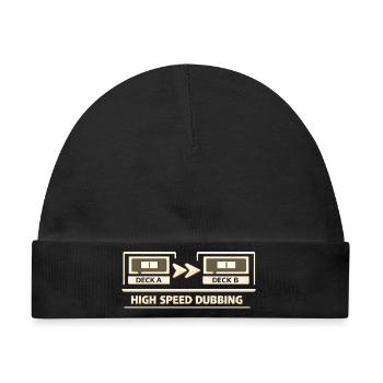 High Speed Dubbing Kassettendeck HiFi Audio - Baby Premium Organic Mütze - Schwarz - Vorne