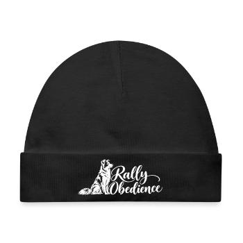 Rally Obedience – Border Collie - Baby Premium Organic Mütze - Schwarz - Vorne