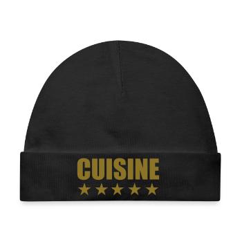Cuisine cooking - Baby Premium Organic Mütze - Schwarz - Vorne