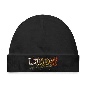 Witziger Spruch Landei mit Leidenschaft - Baby Premium Organic Mütze - Schwarz - Vorne