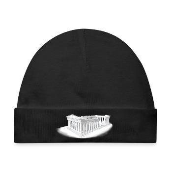 PARTHENON ATHEN - Baby Premium Organic Mütze - Schwarz - Vorne
